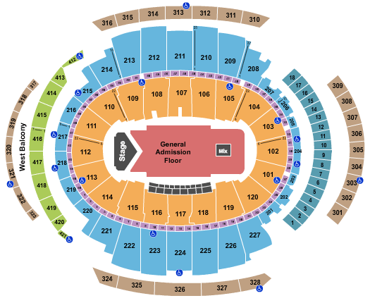 Madison Square Garden Chance The Rapper Seating Chart
