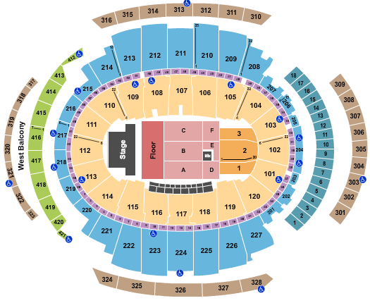Madison Square Garden DMB 2 Seating Chart