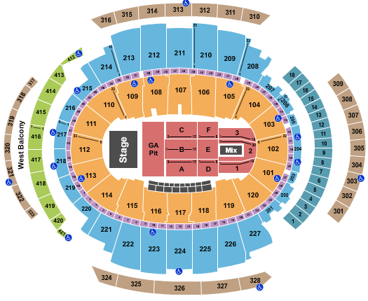 Madison Square Garden Dan and Shay Seating Chart