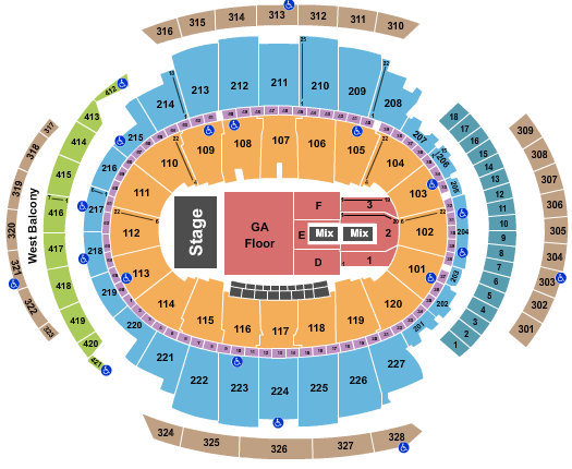 Madison Square Garden Dead and Company Seating Chart