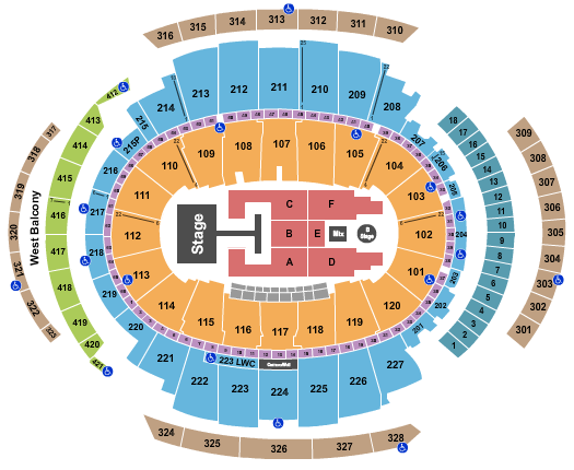 Madison Square Garden Descendants & Zombies Seating Chart