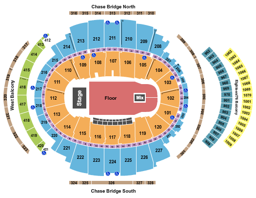 Madison Square Garden Florence and The Machine Seating Chart