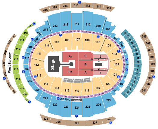 Madison Square Garden Giveon Seating Chart