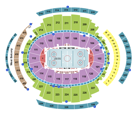 Madison Square Garden Hockey Rows Seating Chart