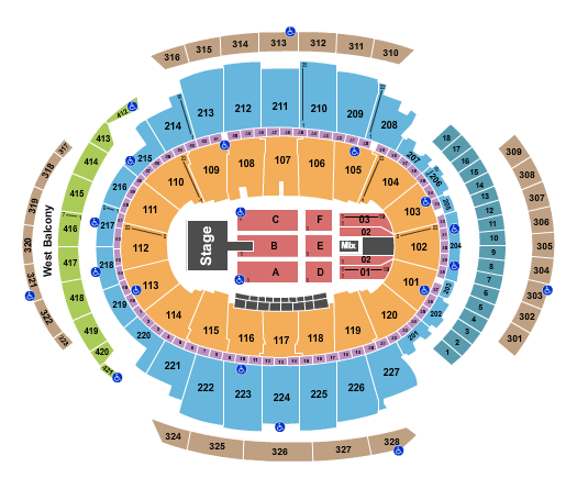 Madison Square Garden Hootie & The Blowfish Seating Chart