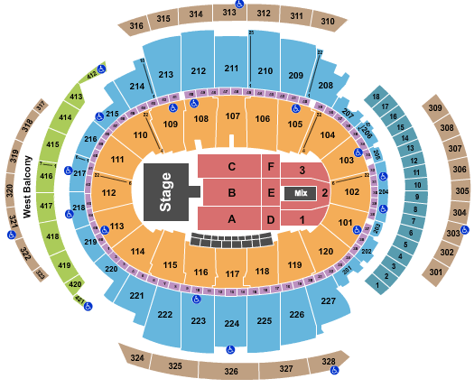 Madison Square Garden JoJo Siwa Seating Chart