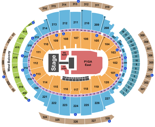 Madison Square Garden KCON Seating Chart
