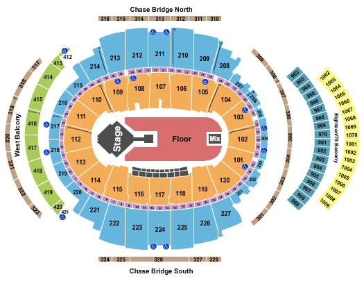 Madison Square Garden Keshi Seating Chart