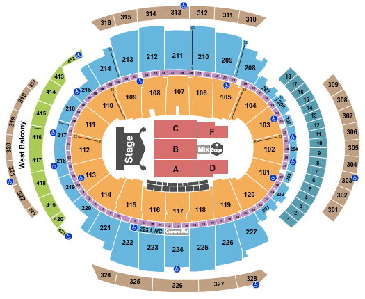 Madison Square Garden Kiss 2023 Seating Chart