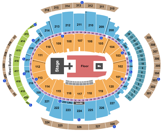 Madison Square Garden Louis Tomlinson Seating Chart