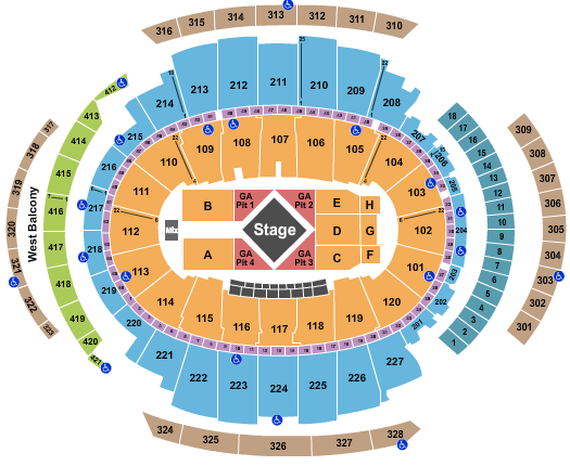 Madison Square Garden Luke Combs Seating Chart