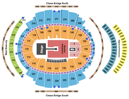 Madison Square Garden Muse 2 Seating Chart
