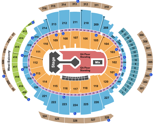 Madison Square Garden Muse Seating Chart