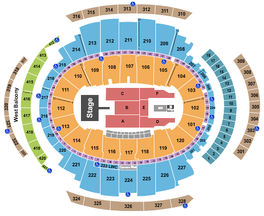 Madison Square Garden Niall Horan Seating Chart