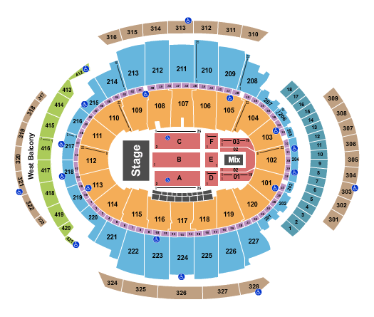 Madison Square Garden Seating Chart Maps New York