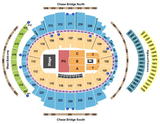 Madison Square Garden Pantera Seating Chart