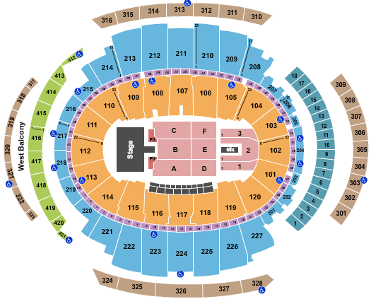 Madison Square Garden Pentatonix Seating Chart