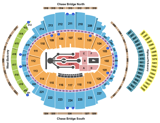 seating chart for Madison Square Garden - Post Malone2 - eventticketscenter.com