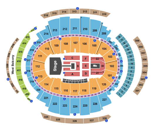 Madison Square Garden Queen & Adam Lambert Seating Chart