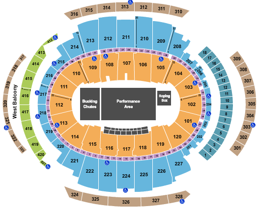 Madison Square Garden Rodeo Seating Chart