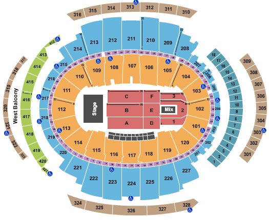 Madison Square Garden Seating Chart & Maps - New York