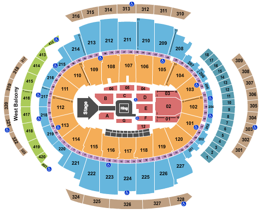 Madison Square Garden WWE Seating Chart