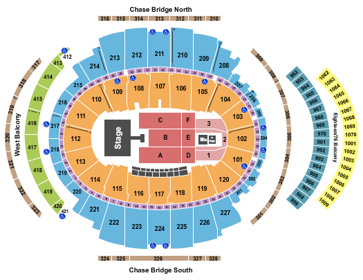 seating chart for Madison Square Garden - Wisin Y Yandel - eventticketscenter.com
