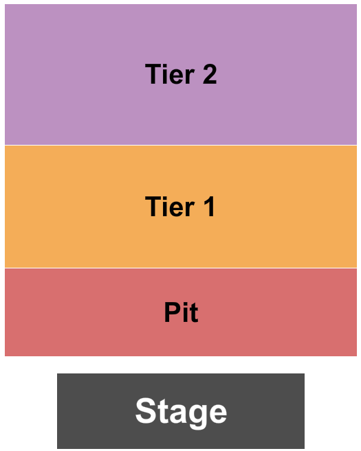 Madison Theater - Covington Endstage Pit & Tiers Seating Chart