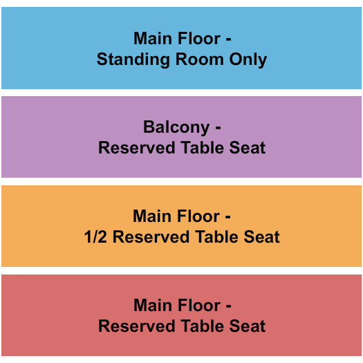 Madlife Stage & Studios MF/GA/RSV Table/Balc Seating Chart