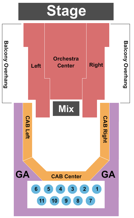 Madrid Theatre Seating Chart