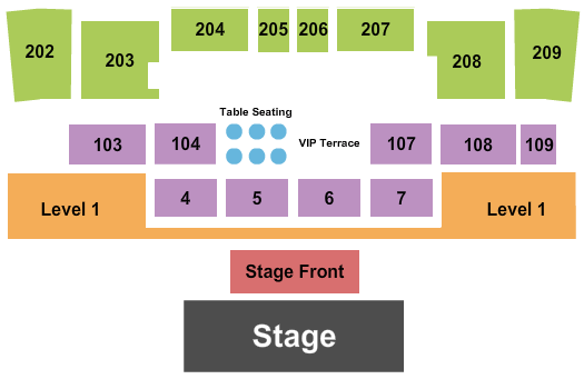 Magic City Casino - Amphitheater Endstage 2 Seating Chart