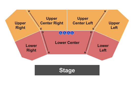 Magnolia Theatre at Lincoln Center Endstage Seating Chart