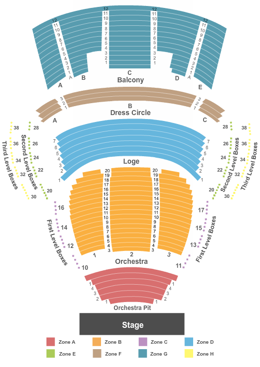 Mahaffey Theater Seating Chart - St Petersburg