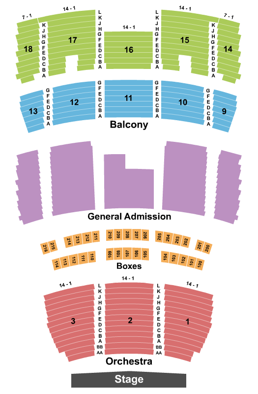 Mahalia Jackson Theater for the Performing Arts Kanaval Ball Seating Chart