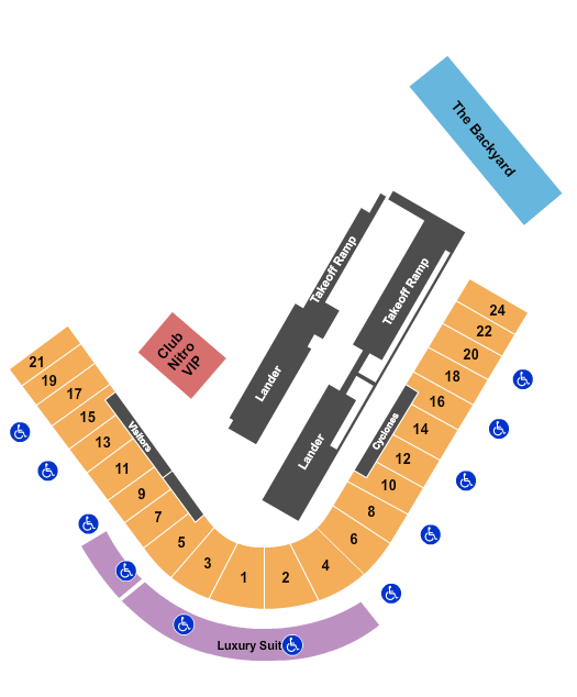 Maimonides Park Nitro Circus Seating Chart