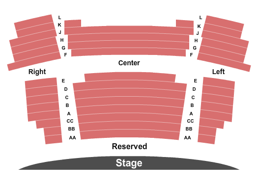 Main Stage at Highlands Performing Arts Center Seating Chart