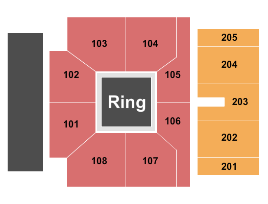 Majed J. Nesheiwat Convention Center Wrestling Seating Chart