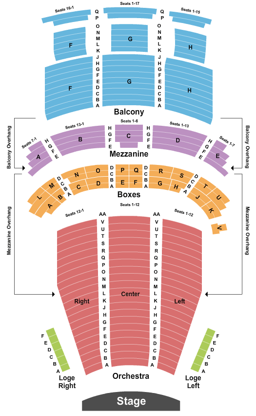 Majestic Theatre Interactive Seating Chart