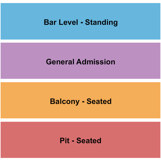 Majestic Ventura Theatre GA/Pit/Balc - Seated 2 Seating Chart