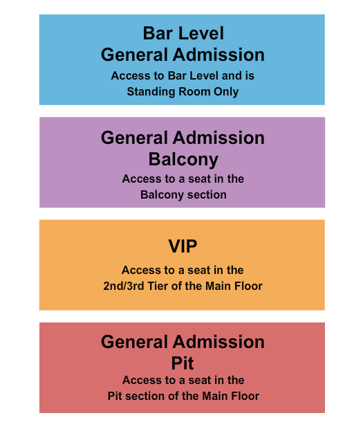 Majestic Ventura Theatre General Admission Event Seating Chart