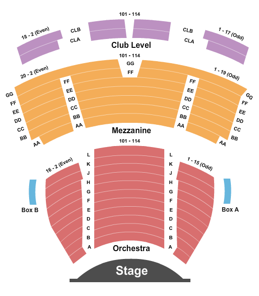 Maltz Performing Arts Center Seating Chart