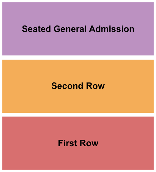 Manchester Music Hall 1st Row/2nd Row/GA Seating Chart