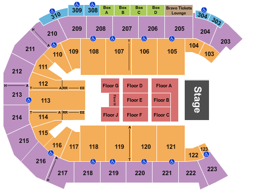 Michelob ULTRA Arena At Mandalay Bay Cheer Live Seating Chart