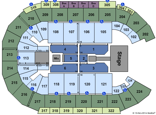 Michelob ULTRA Arena At Mandalay Bay Chris Brown Seating Chart