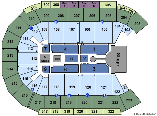 Michelob ULTRA Arena At Mandalay Bay Enrique Inglesias Seating Chart