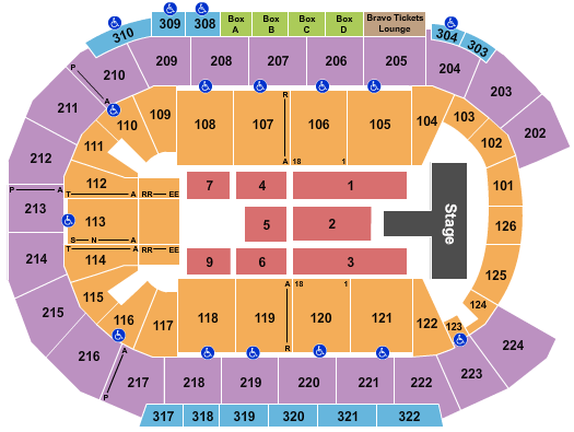 Michelob ULTRA Arena At Mandalay Bay Kid Rock Seating Chart