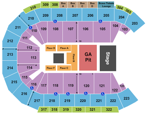 Michelob ULTRA Arena At Mandalay Bay Rob Zombie Seating Chart