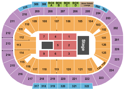 Michelob ULTRA Arena At Mandalay Bay Los Angeles Azules Seating Chart