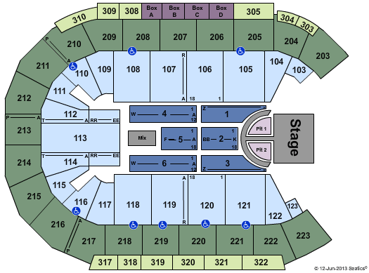 Michelob ULTRA Arena At Mandalay Bay Backstreet Boys Seating Chart