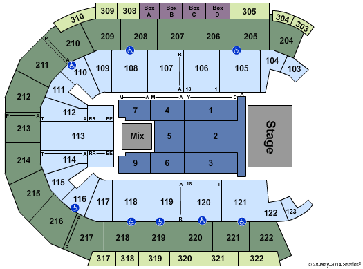 Michelob ULTRA Arena At Mandalay Bay Lionel Richie Seating Chart